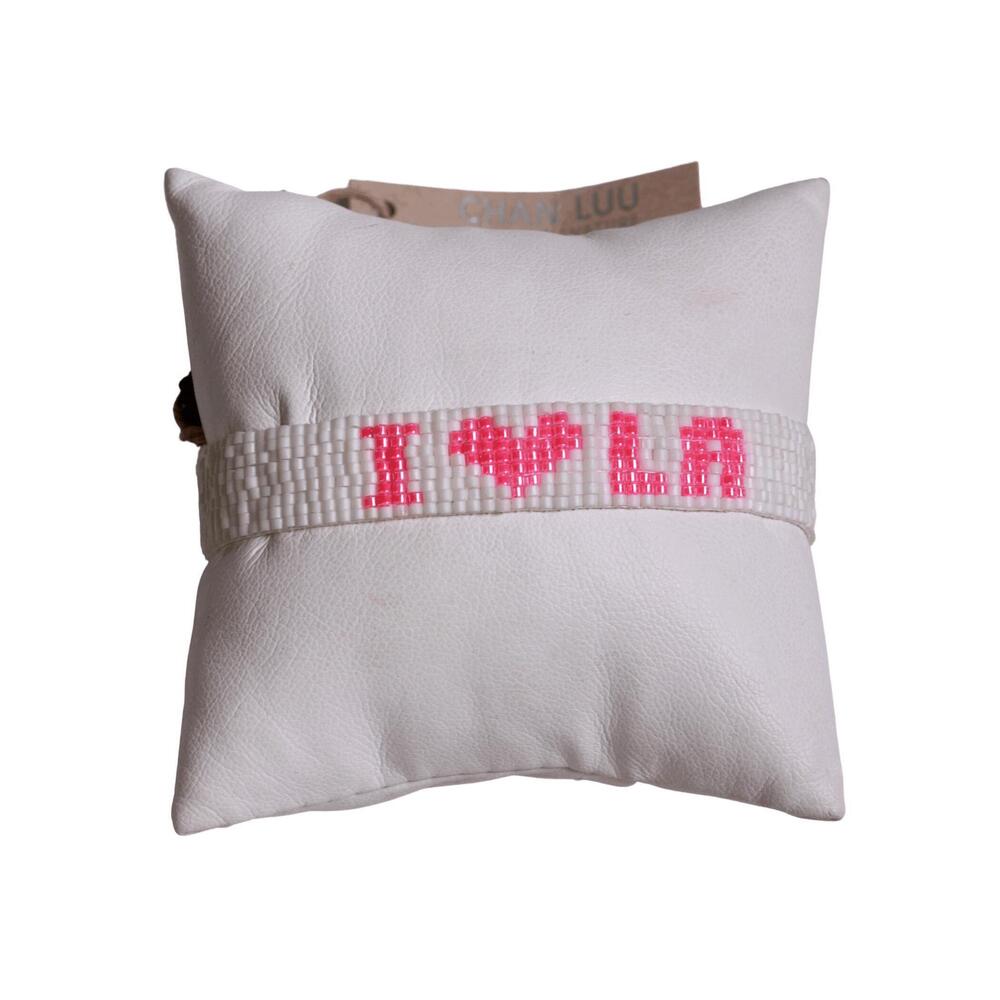 NEW CHAN LUU women's i love la bracelet in white